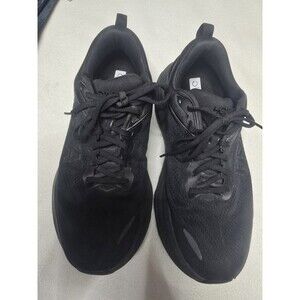 HOKA One One Bondi 8 Women’s 10.5 D Wide Triple Black Running Shoes 1127952 BBLC